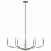 Myhouse Lighting Kichler - 52719NI - Six Light Chandelier - Madden - Brushed Nickel