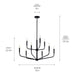 Myhouse Lighting Kichler - 52720BK - Nine Light Chandelier - Madden - Black