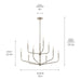 Myhouse Lighting Kichler - 52720NI - Nine Light Chandelier - Madden - Brushed Nickel