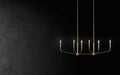 Myhouse Lighting Kichler - 52721CPZ - Six Light Linear Chandelier - Madden - Champagne Bronze