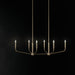 Myhouse Lighting Kichler - 52721CPZ - Six Light Linear Chandelier - Madden - Champagne Bronze