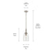Myhouse Lighting Kichler - 52725NI - One Light Mini Pendant - Madden - Brushed Nickel