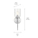 Myhouse Lighting Kichler - 55183CH - One Light Wall Sconce - Madden - Chrome