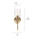 Myhouse Lighting Kichler - 55183CPZ - One Light Wall Sconce - Madden - Champagne Bronze