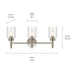 Myhouse Lighting Kichler - 55185NI - Three Light Vanity - Madden - Brushed Nickel