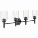 Myhouse Lighting Kichler - 55186BK - Four Light Vanity - Madden - Black