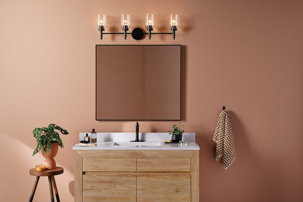 Myhouse Lighting Kichler - 55186BK - Four Light Vanity - Madden - Black