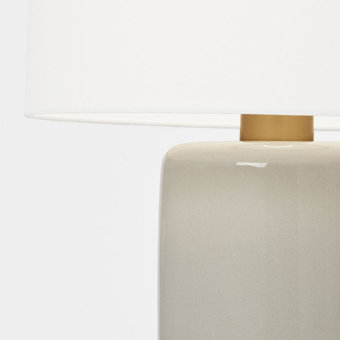 Myhouse Lighting Visual Comfort Studio - BT1101WHC1 - One Light Table Lamp - Shanghai - White Crackle