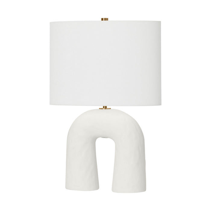 Myhouse Lighting Visual Comfort Studio - HT1081MWC1 - One Light Table Lamp - Aura - Matte White Ceramic