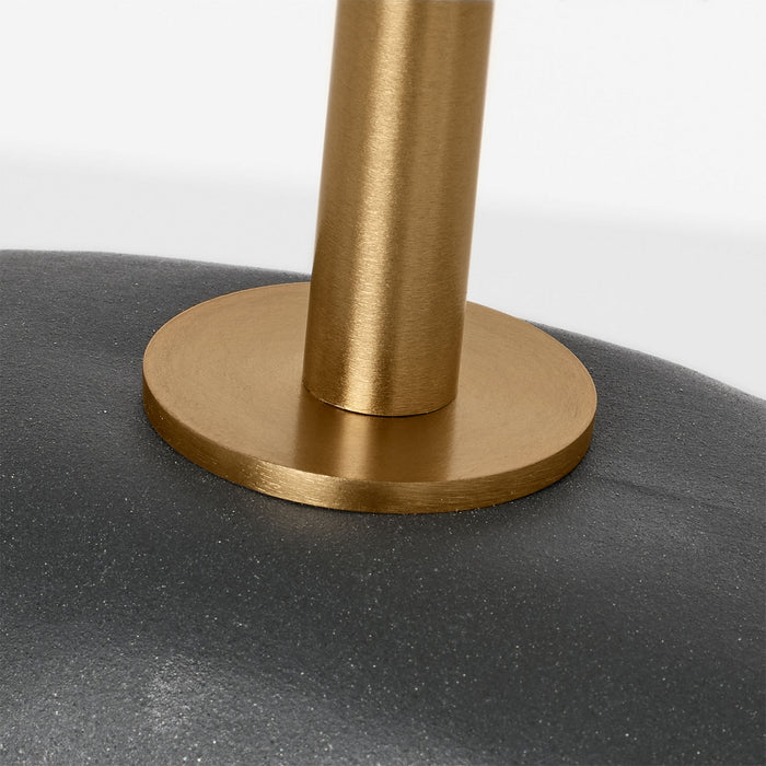 Myhouse Lighting Visual Comfort Studio - HT1081RBC1 - One Light Table Lamp - Aura - Rough Black Ceramic