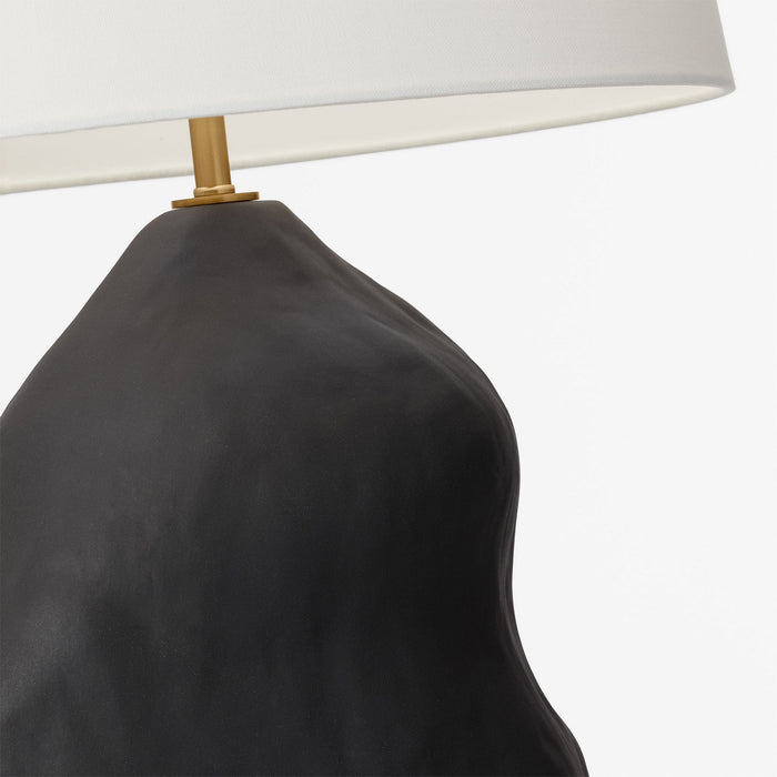 Myhouse Lighting Visual Comfort Studio - HT1091RBC1 - One Light Table Lamp - Broxton - Rough Black Ceramic