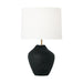 Myhouse Lighting Visual Comfort Studio - HT1111RBC1 - One Light Table Lamp - Cadley - Rough Black Ceramic