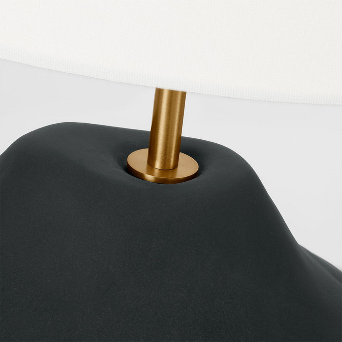Myhouse Lighting Visual Comfort Studio - HT1111RBC1 - One Light Table Lamp - Cadley - Rough Black Ceramic