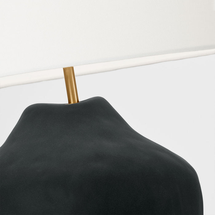 Myhouse Lighting Visual Comfort Studio - HT1111RBC1 - One Light Table Lamp - Cadley - Rough Black Ceramic