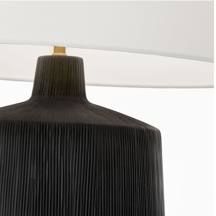 Myhouse Lighting Visual Comfort Studio - HT1131RBC1 - One Light Table Lamp - Panola - Rough Black Ceramic