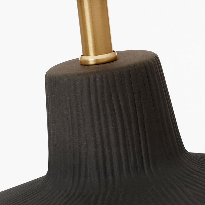 Myhouse Lighting Visual Comfort Studio - HT1131RBC1 - One Light Table Lamp - Panola - Rough Black Ceramic