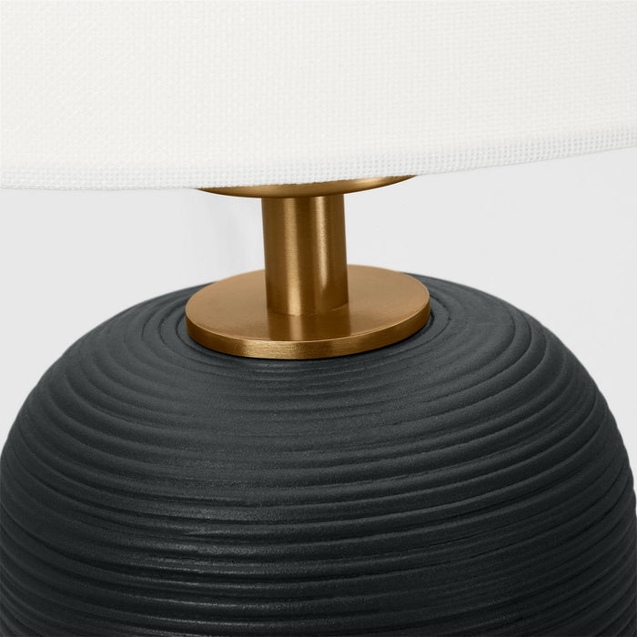 Myhouse Lighting Visual Comfort Studio - HT1141RBC1 - One Light Table Lamp - Fanny - Rough Black Ceramic