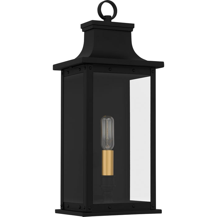 Myhouse Lighting Quoizel - ABY8407MBK - One Light Outdoor Wall Mount - Abernathy - Matte Black