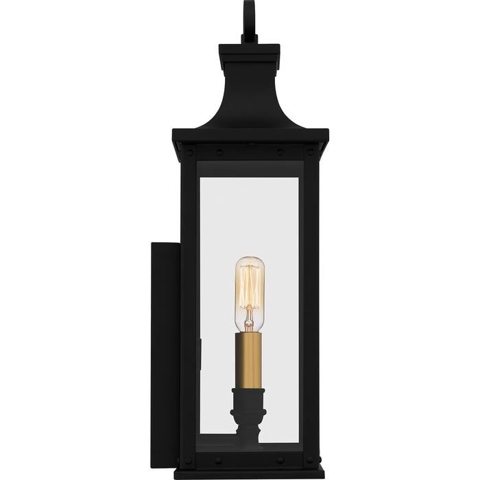 Myhouse Lighting Quoizel - ABY8407MBK - One Light Outdoor Wall Mount - Abernathy - Matte Black