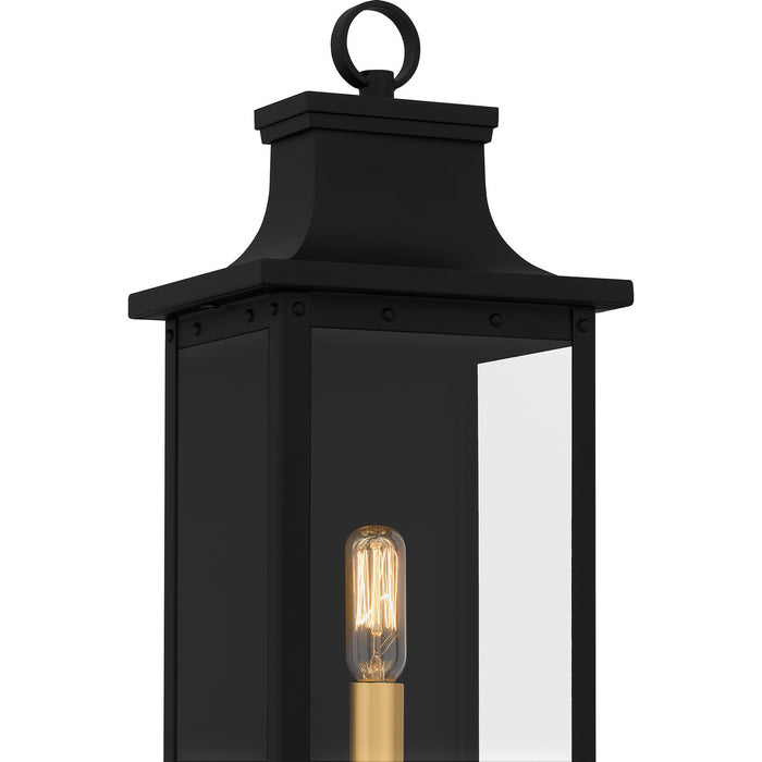 Myhouse Lighting Quoizel - ABY8407MBK - One Light Outdoor Wall Mount - Abernathy - Matte Black