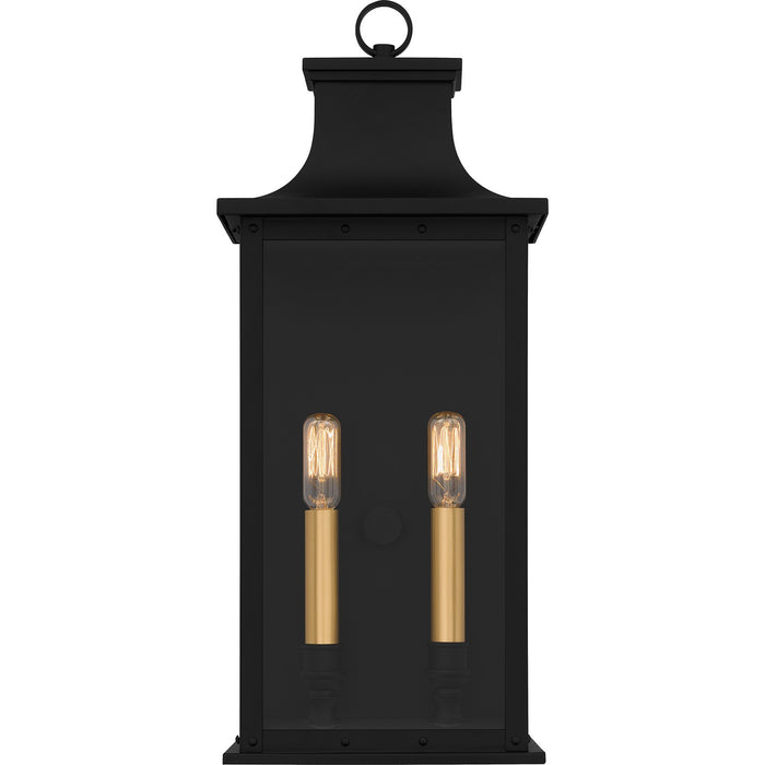 Myhouse Lighting Quoizel - ABY8408MBK - Two Light Outdoor Wall Mount - Abernathy - Matte Black