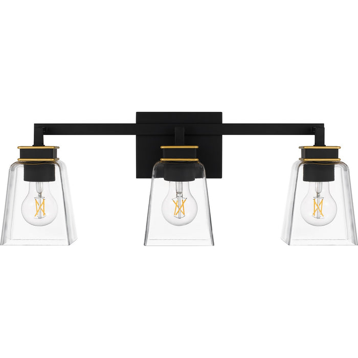 Myhouse Lighting Quoizel - ALY8623MBK - Three Light Bath - Almany - Matte Black