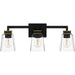 Myhouse Lighting Quoizel - ALY8623MBK - Three Light Bath - Almany - Matte Black