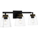 Myhouse Lighting Quoizel - ALY8623MBK - Three Light Bath - Almany - Matte Black