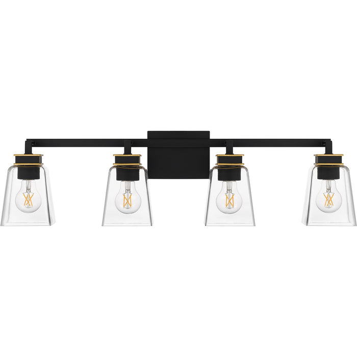 Myhouse Lighting Quoizel - ALY8632MBK - Four Light Bath - Almany - Matte Black