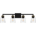 Myhouse Lighting Quoizel - ALY8632MBK - Four Light Bath - Almany - Matte Black