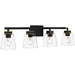 Myhouse Lighting Quoizel - ALY8632MBK - Four Light Bath - Almany - Matte Black