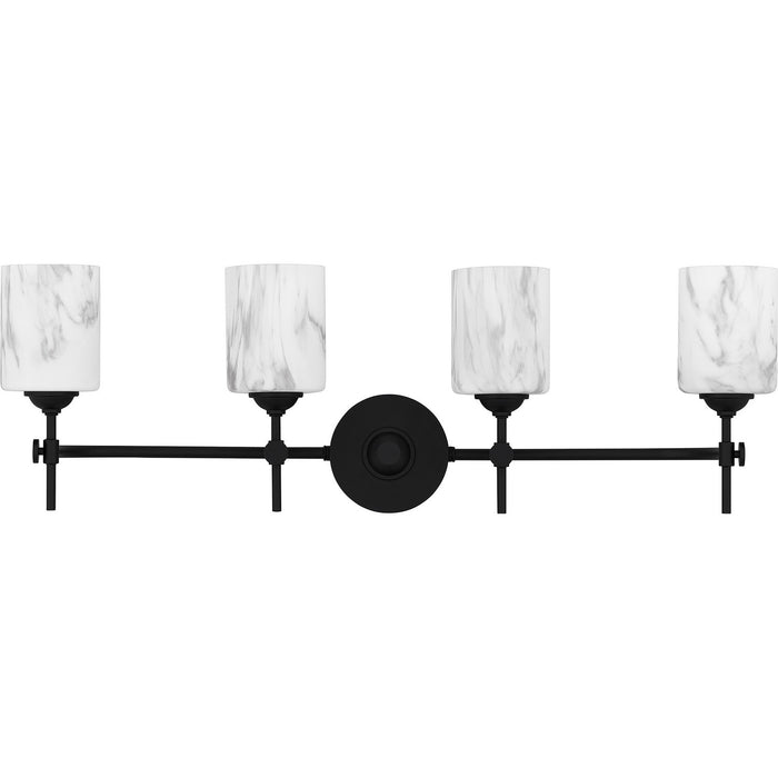 Myhouse Lighting Quoizel - ARI8631MBK - Four Light Bath - Aria - Matte Black