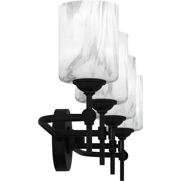 Myhouse Lighting Quoizel - ARI8631MBK - Four Light Bath - Aria - Matte Black