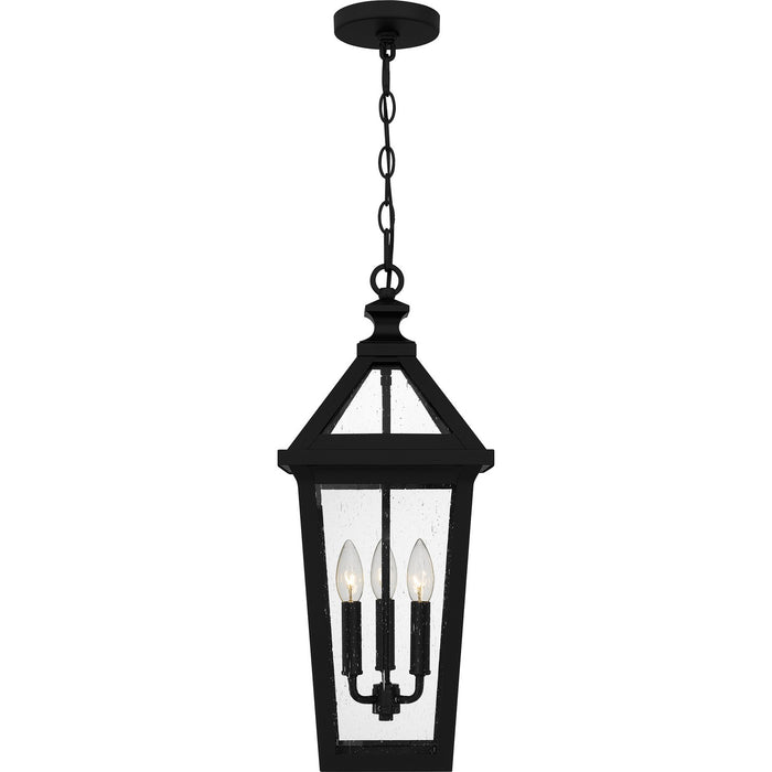 Myhouse Lighting Quoizel - BLV1909MBK - Three Light Outdoor Hanging Lantern - Boulevard - Matte Black