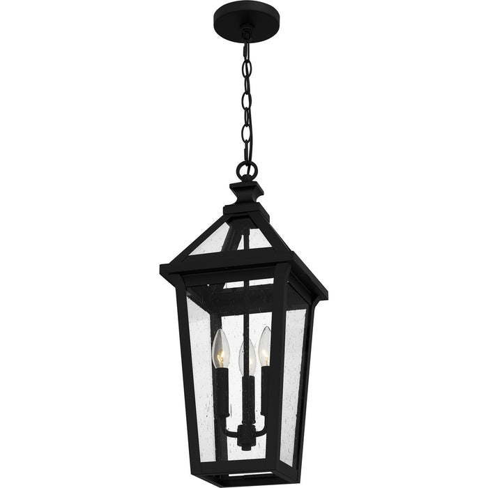 Myhouse Lighting Quoizel - BLV1909MBK - Three Light Outdoor Hanging Lantern - Boulevard - Matte Black