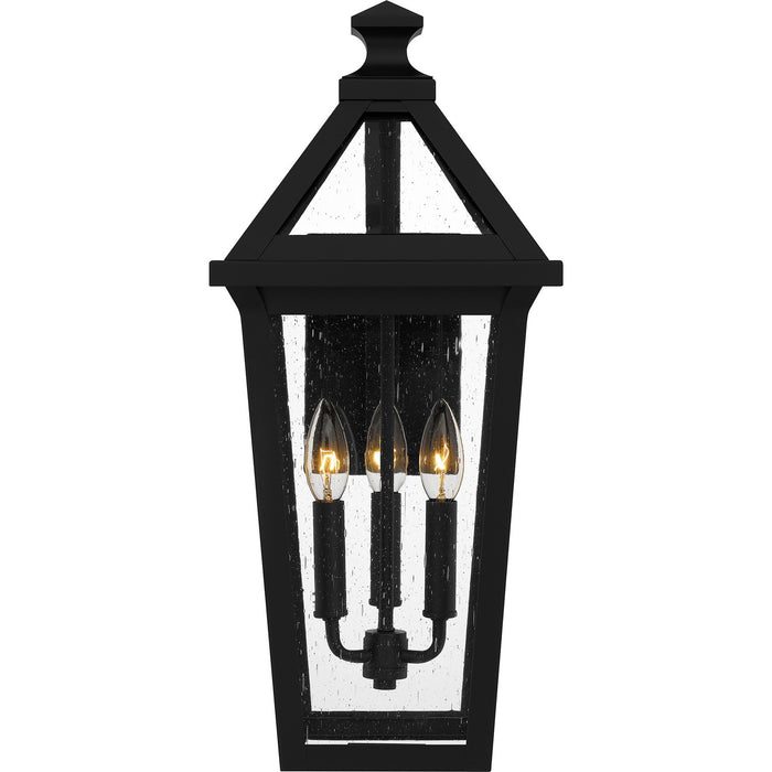 Myhouse Lighting Quoizel - BLV8409MBK - Three Light Outdoor Wall Mount - Boulevard - Matte Black