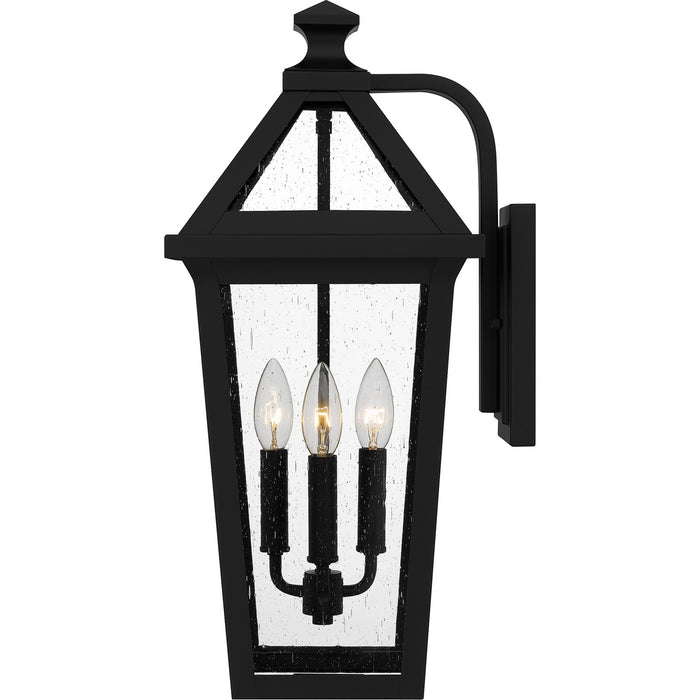 Myhouse Lighting Quoizel - BLV8409MBK - Three Light Outdoor Wall Mount - Boulevard - Matte Black