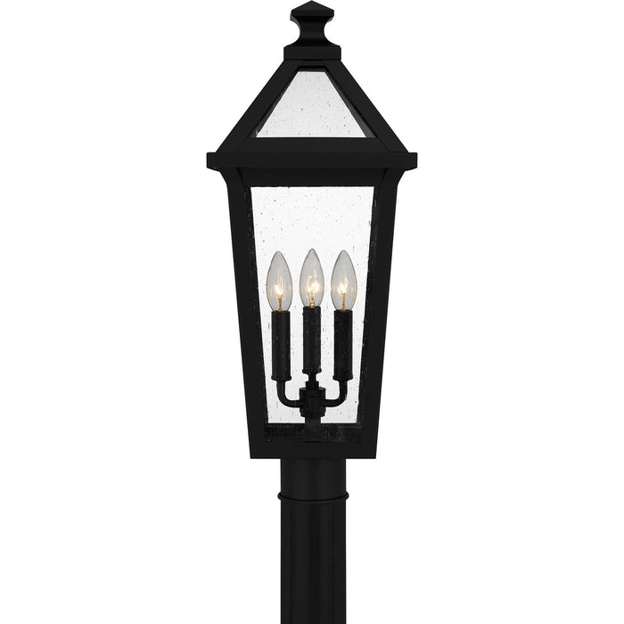 Myhouse Lighting Quoizel - BLV9009MBK - Three Light Outdoor Post Mount - Boulevard - Matte Black