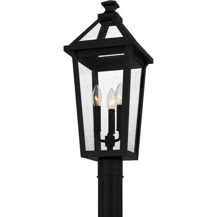 Myhouse Lighting Quoizel - BLV9009MBK - Three Light Outdoor Post Mount - Boulevard - Matte Black