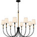 Myhouse Lighting Quoizel - BYL5039MBK - Eight Light Chandelier - Bayside - Matte Black