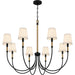 Myhouse Lighting Quoizel - BYL5039MBK - Eight Light Chandelier - Bayside - Matte Black