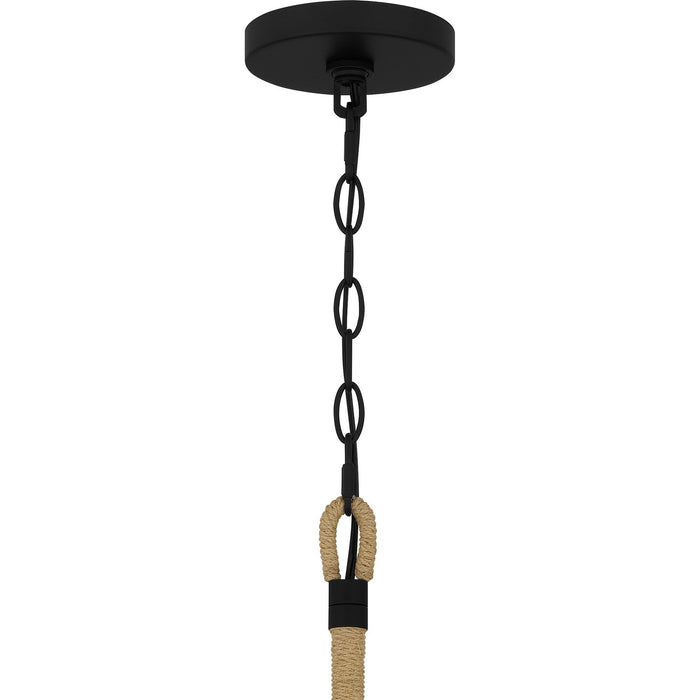 Myhouse Lighting Quoizel - BYL5039MBK - Eight Light Chandelier - Bayside - Matte Black