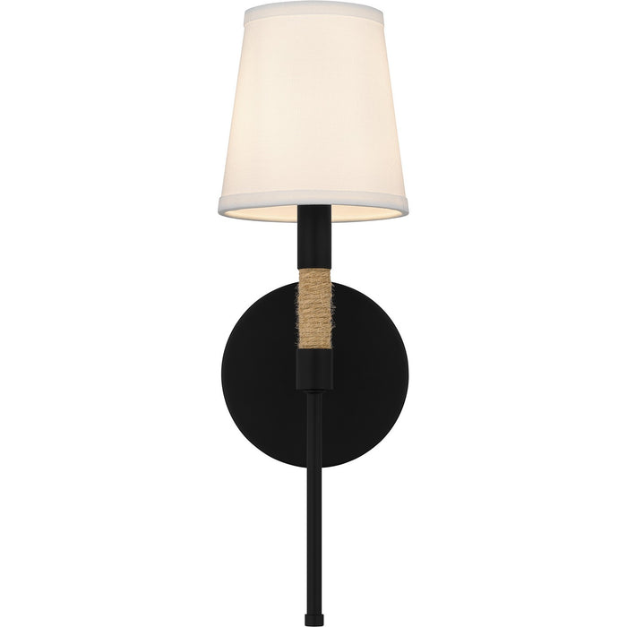 Myhouse Lighting Quoizel - BYL8705MBK - One Light Wall Sconce - Bayside - Matte Black