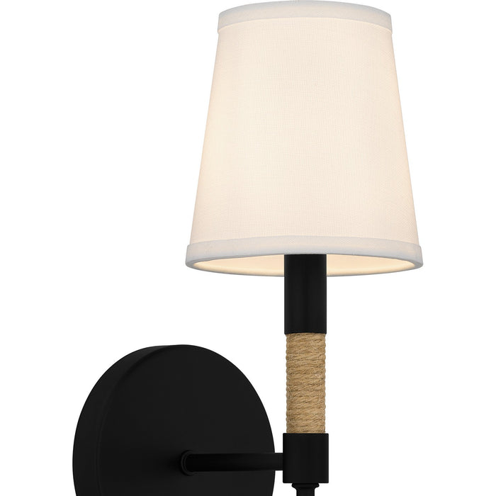 Myhouse Lighting Quoizel - BYL8705MBK - One Light Wall Sconce - Bayside - Matte Black