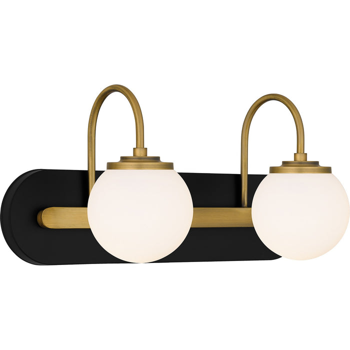 Myhouse Lighting Quoizel - DES8618MBK - Two Light Bath - Desmond - Matte Black