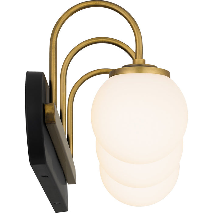 Myhouse Lighting Quoizel - DES8624MBK - Three Light Bath - Desmond - Matte Black