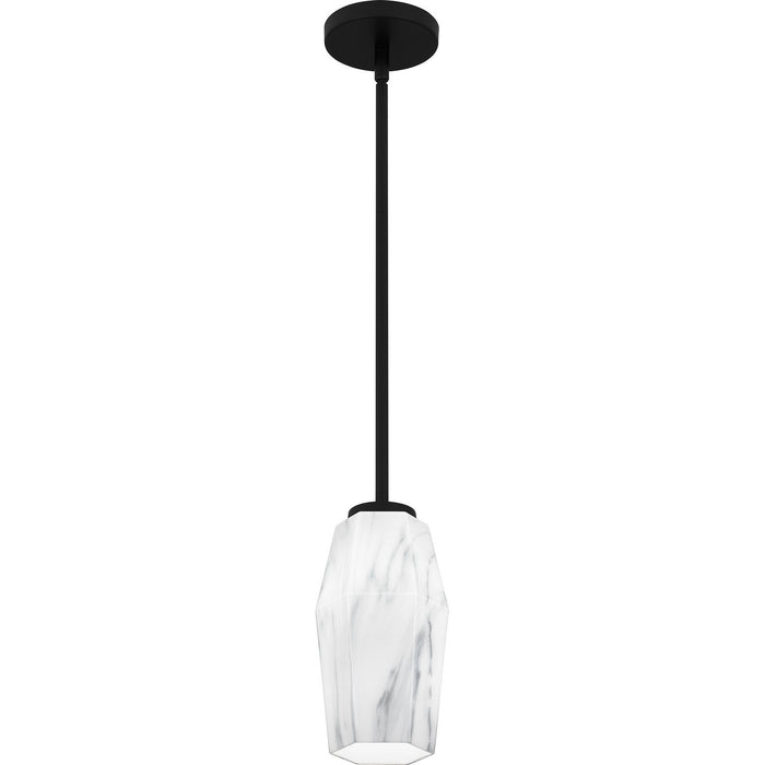 Myhouse Lighting Quoizel - FOG1505MBK - One Light Mini Pendant - Fogel - Matte Black