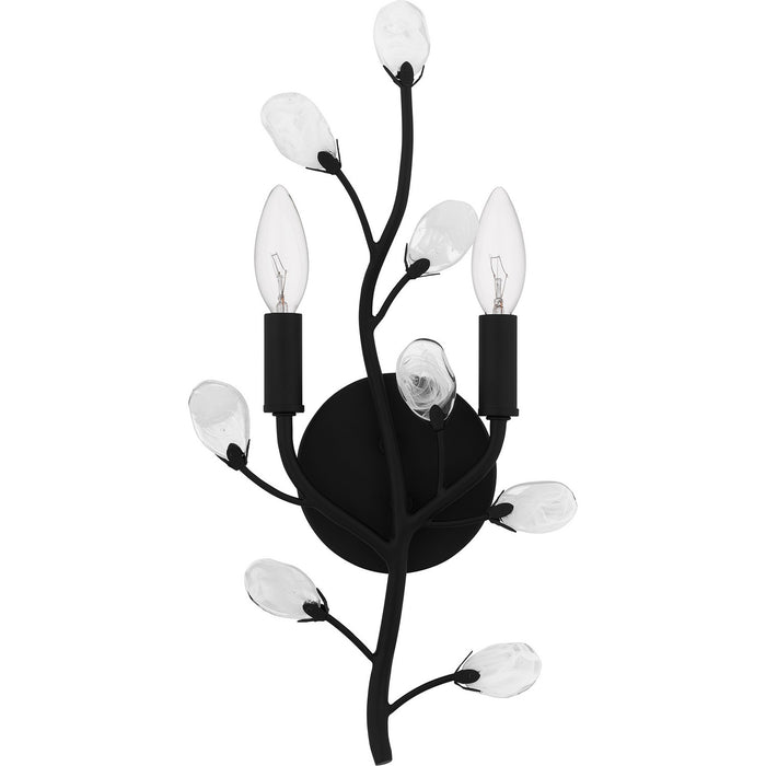 Myhouse Lighting Quoizel - HEI8709MBK - Two Light Wall Sconce - Heiress - Matte Black