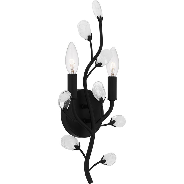 Myhouse Lighting Quoizel - HEI8709MBK - Two Light Wall Sconce - Heiress - Matte Black