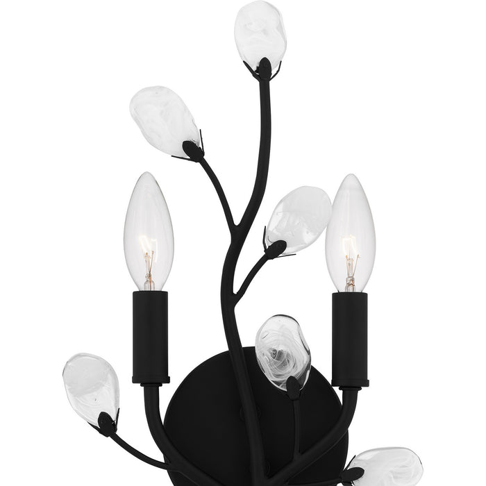 Myhouse Lighting Quoizel - HEI8709MBK - Two Light Wall Sconce - Heiress - Matte Black